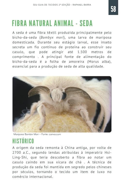 Amostra de página - Fibra Natural Animal Seda